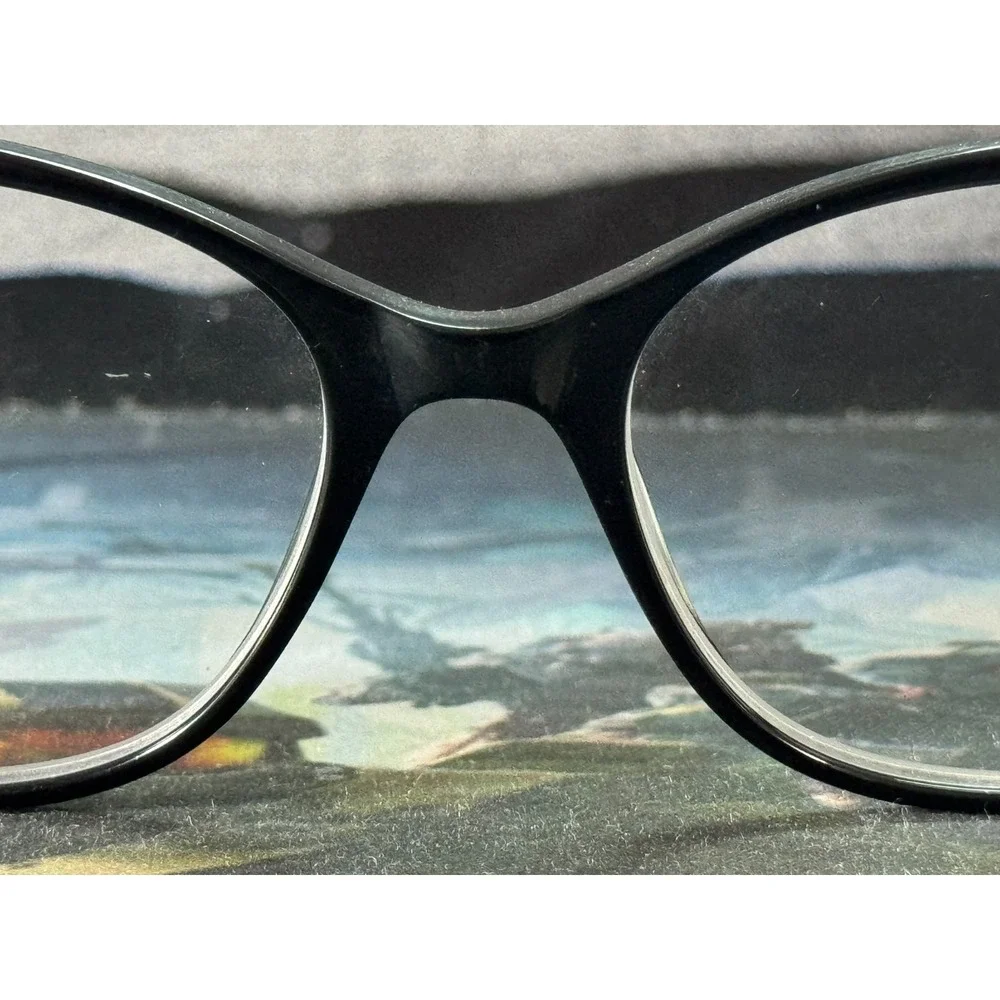 Jones New York J774 Women's Black Cat Eye Full Rim Eyeglasses Frame 57-18-145